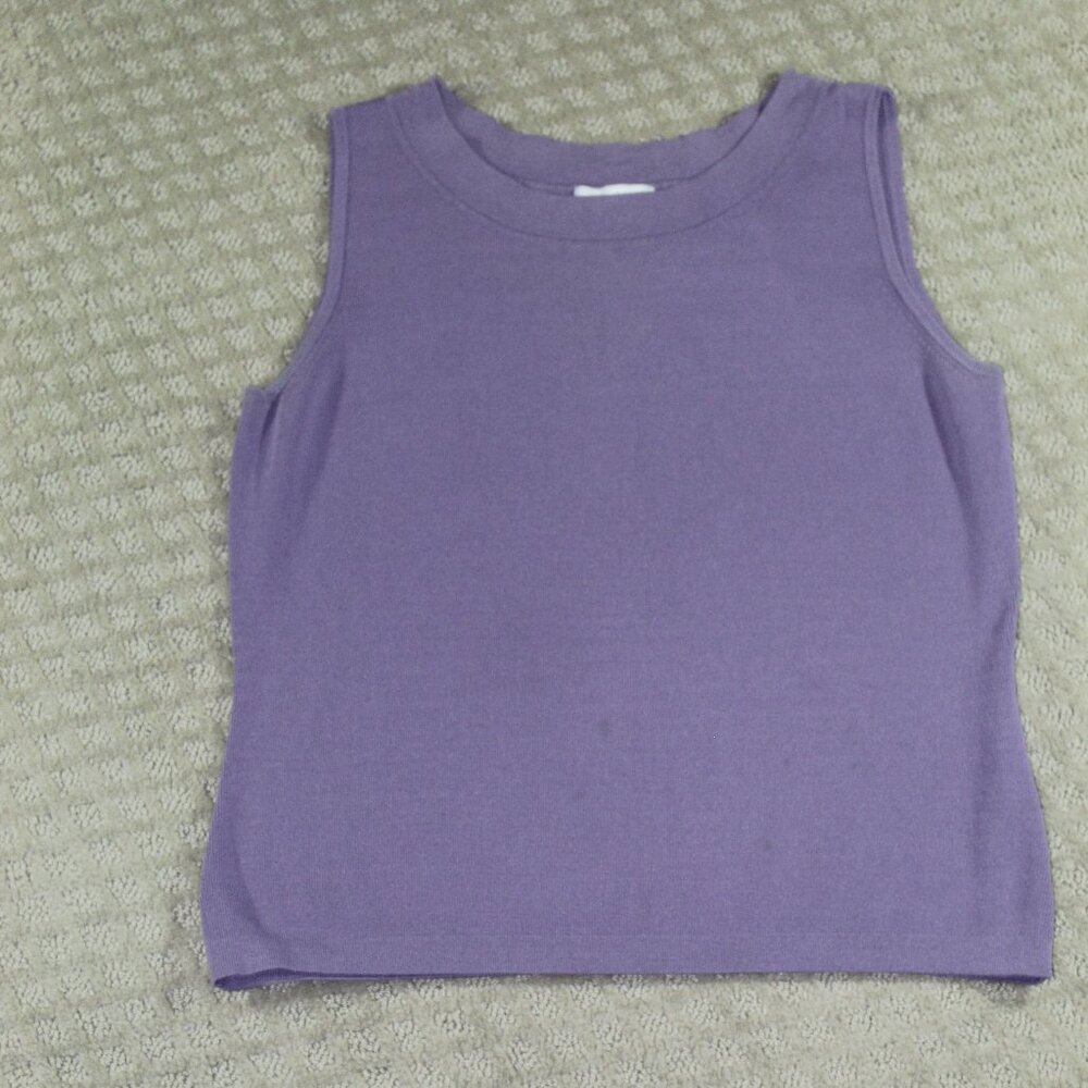 NWOT Dress Barn Women's Large Lavender Sleeveless Sweater